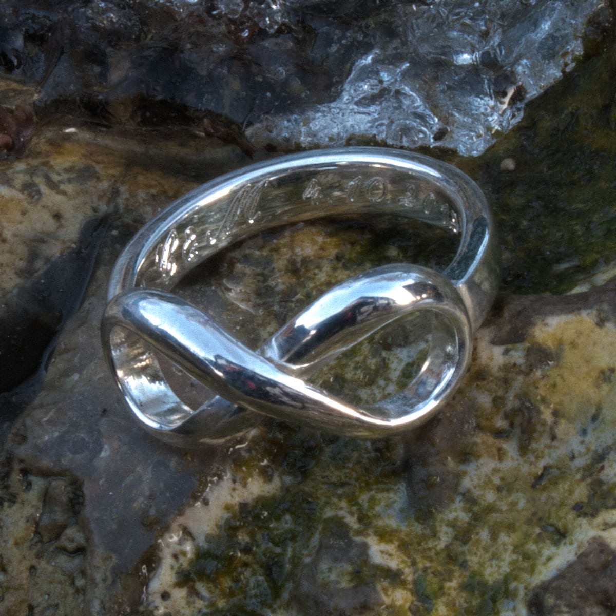 Unendlichkeitsring aus Silber