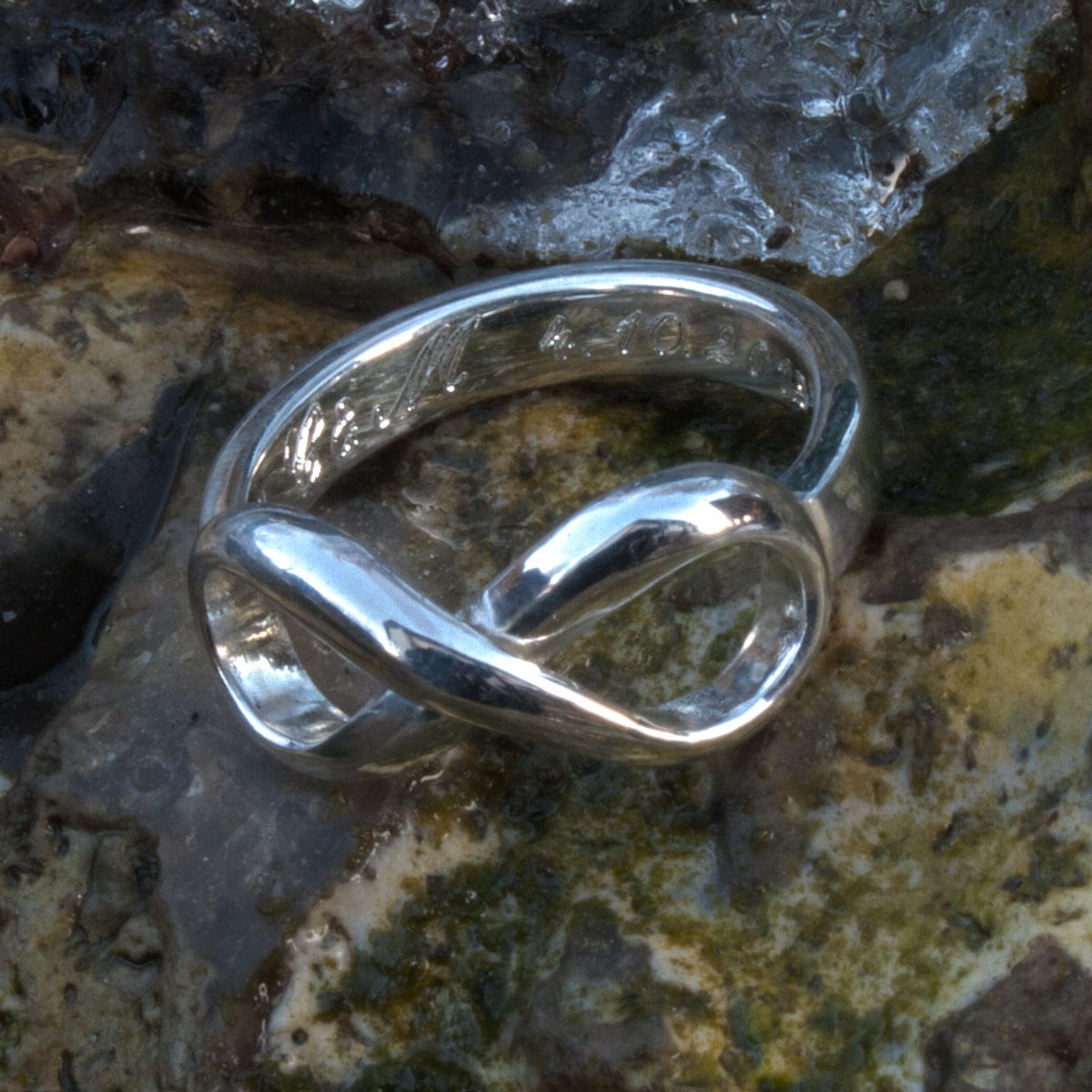 Unendlichkeitsring aus Silber