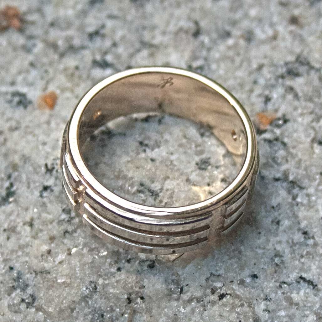 Atlantisring aus Gold mit Brillianten