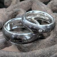 Augendamastringe mit Silberauskleidung