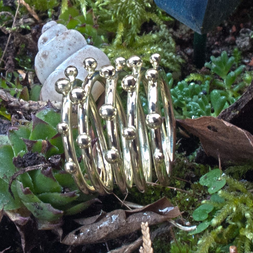 Goldkugelwickelring