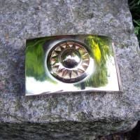 Gürtelschließe Sonne aus Messing