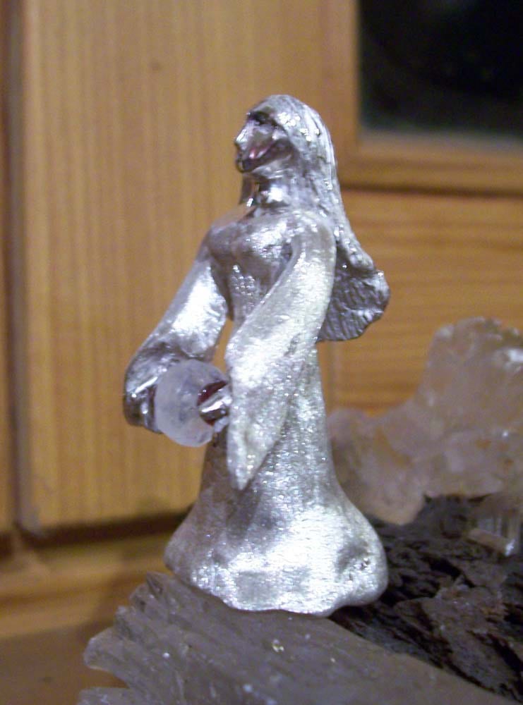 Figur Hexe Silber