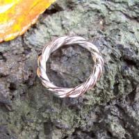 Kordelring aus Silber