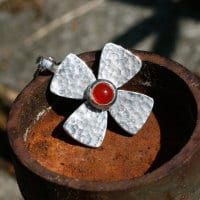 Taufkreuz mit Carneol