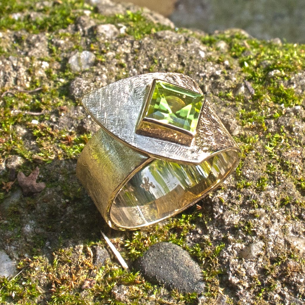 Wickelring mit Peridot