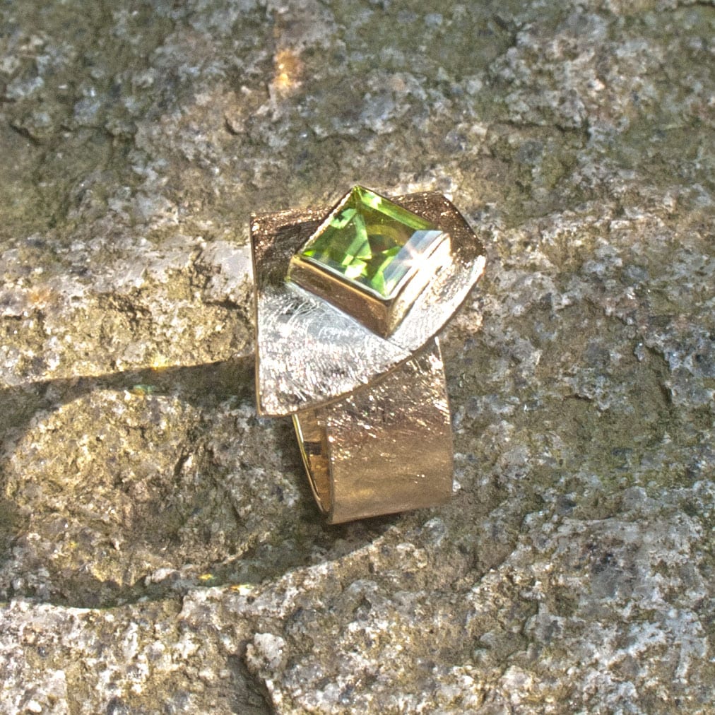 Wickelring mit Peridot