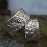 Silberringe Baumrinden-Struktur