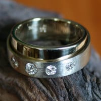 Doppelring mit Brillianten