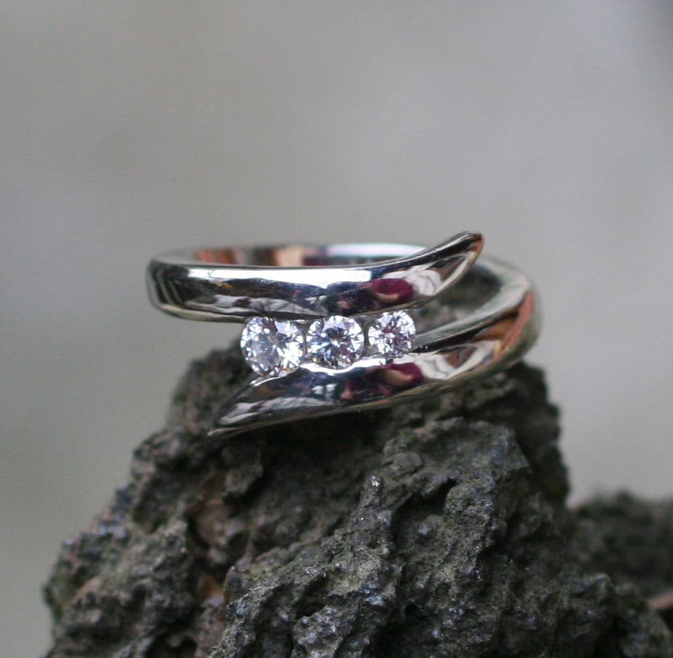 Wickelring mit Zirkonia