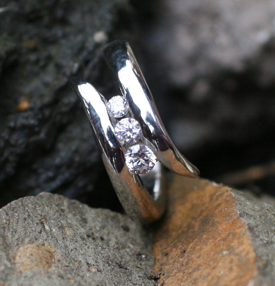 Wickelring mit Zirkonia