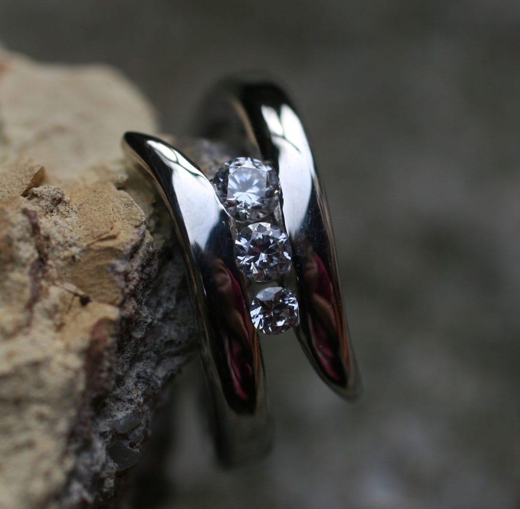 Wickelring mit Zirkonia