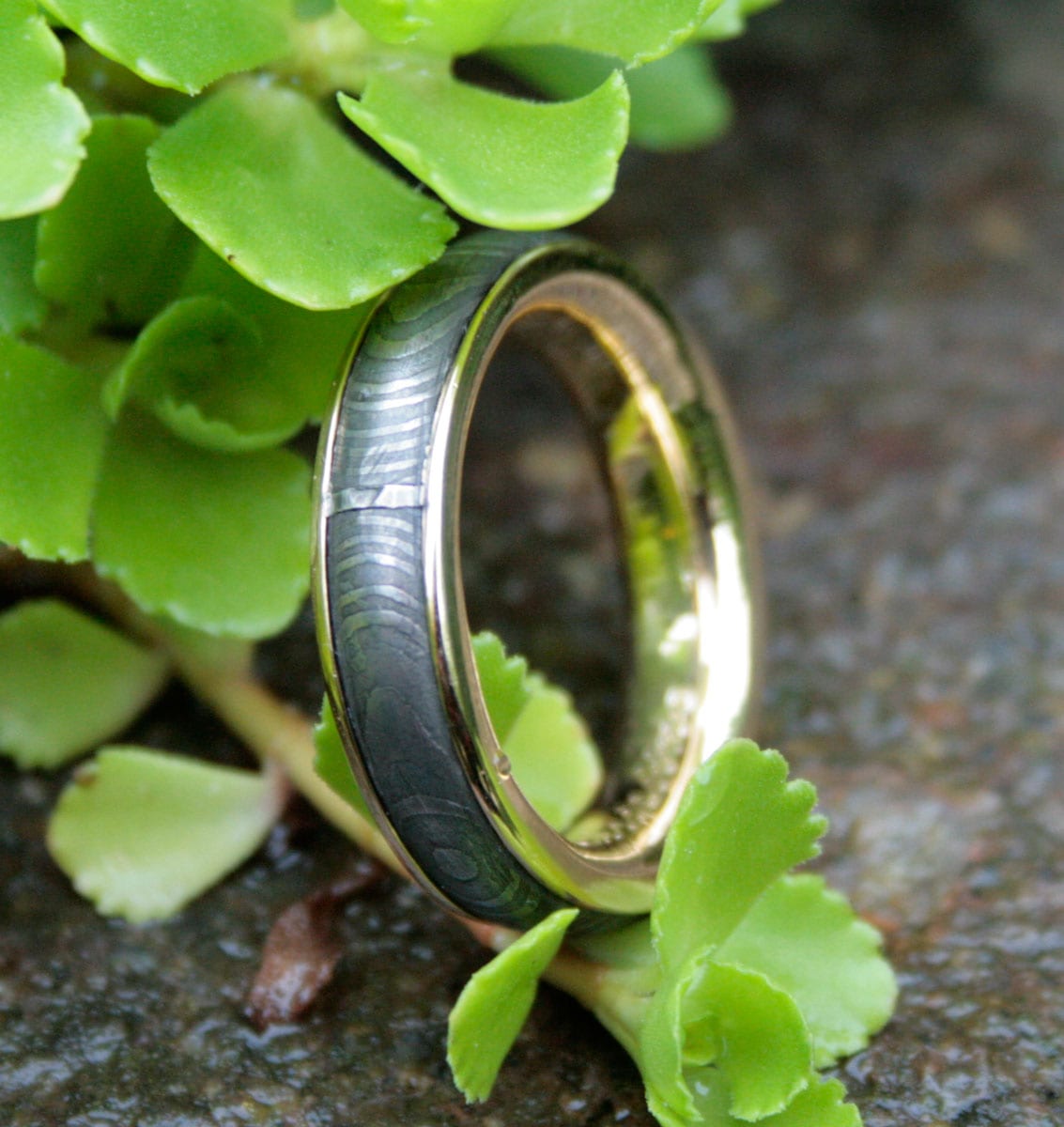 Augendamast mit Goldauskleidung