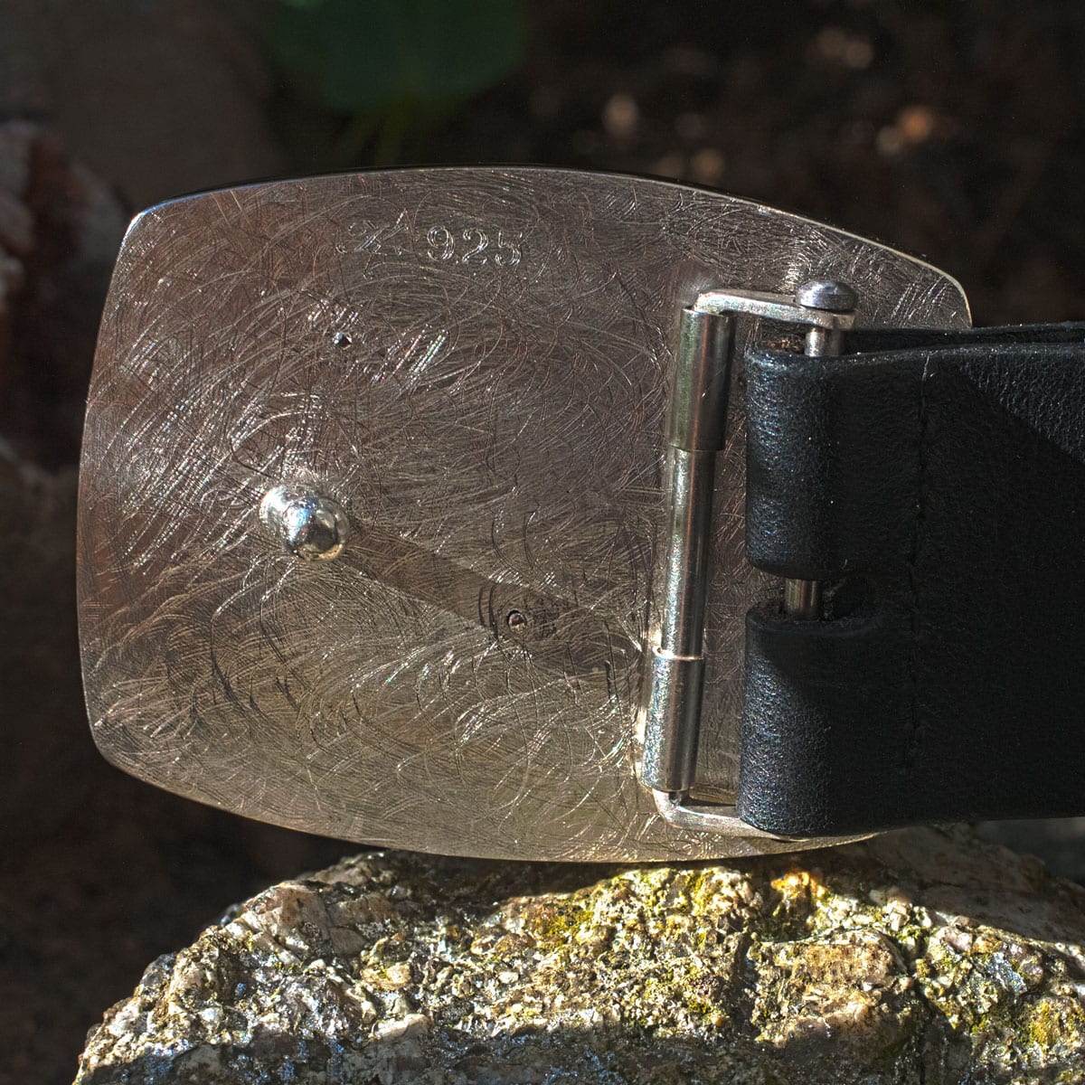 Gürtelschließe V8Grill aus Silber