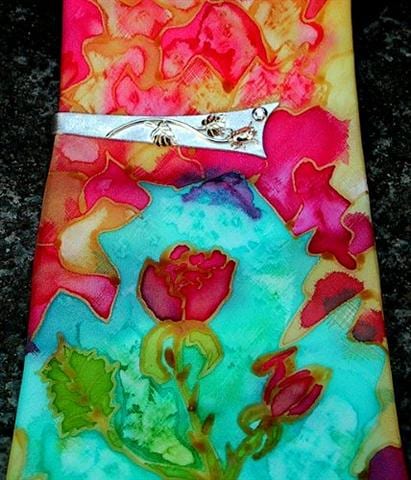 Krawattenklammer Rose