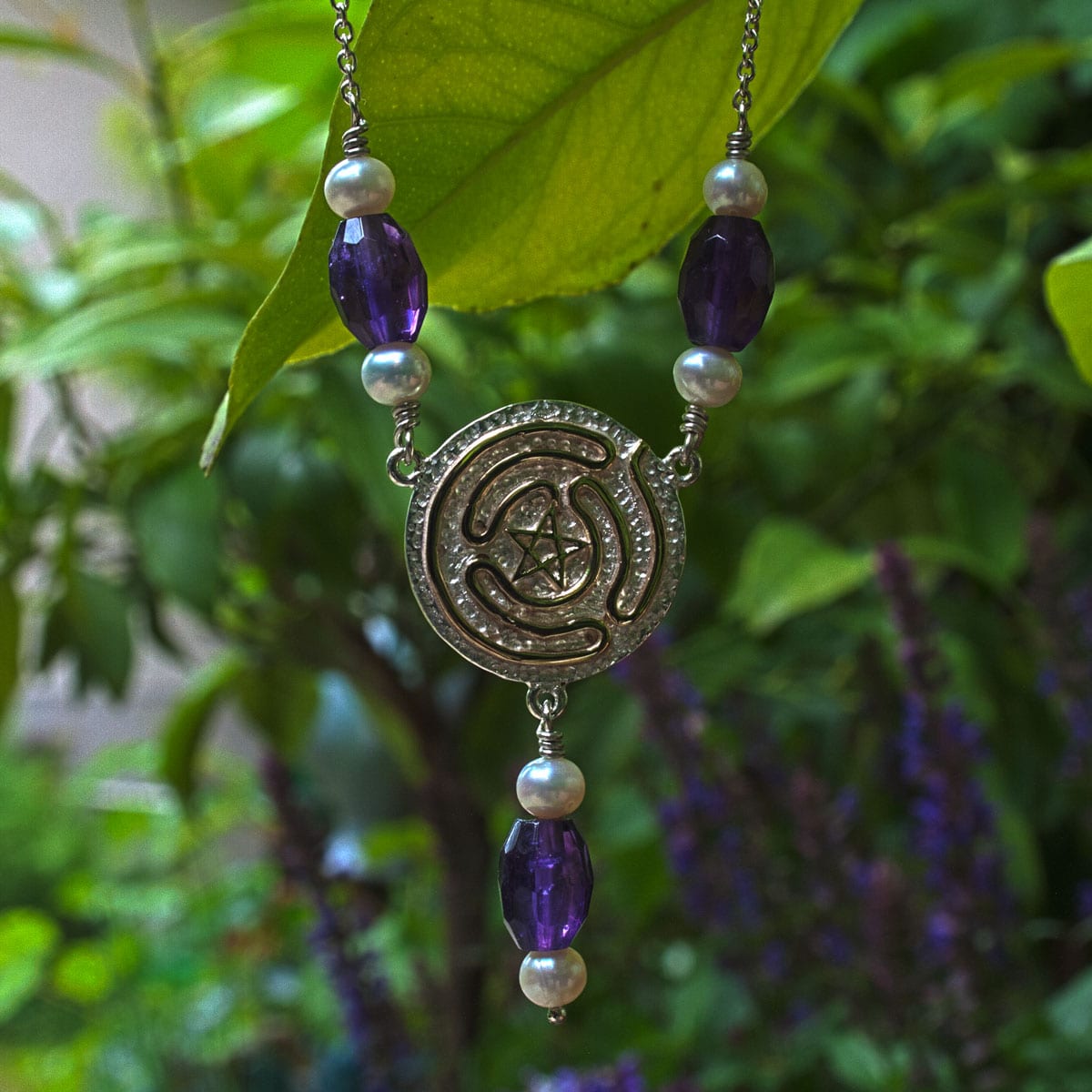 Pentagramm mit Labyrinth