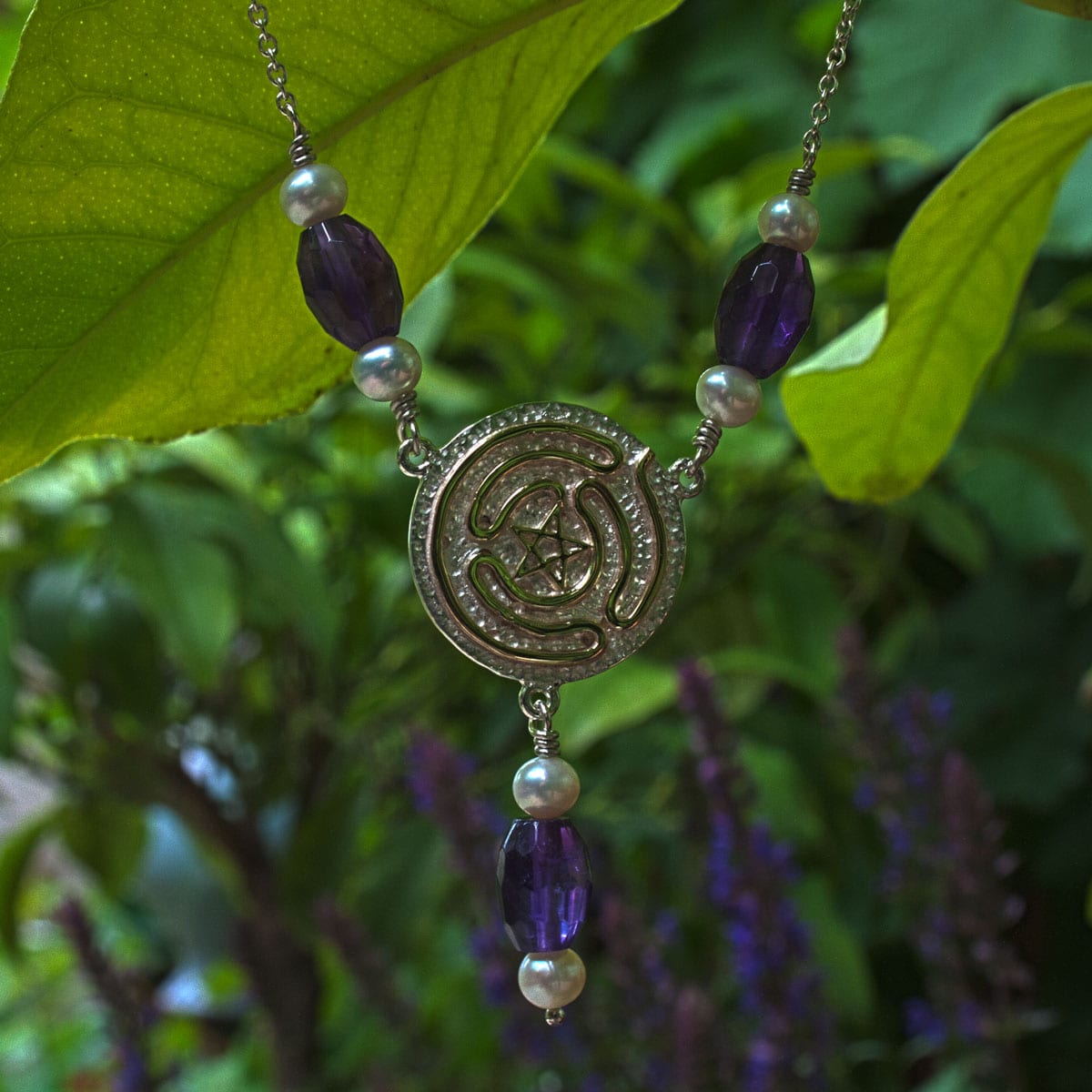 Pentagramm mit Labyrinth