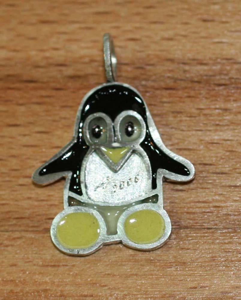 Linux Tux Emaille
