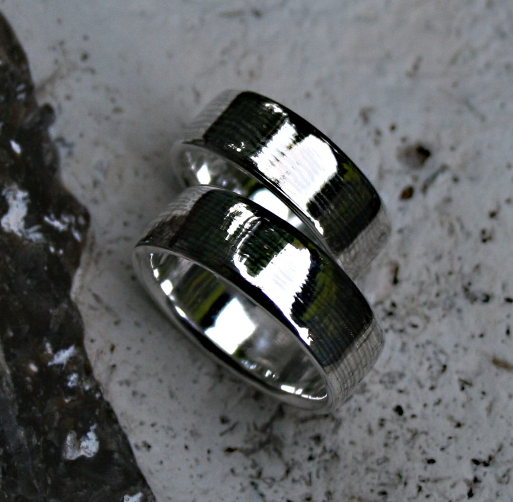 Mokumegane Ringe dreifarbig gestreift