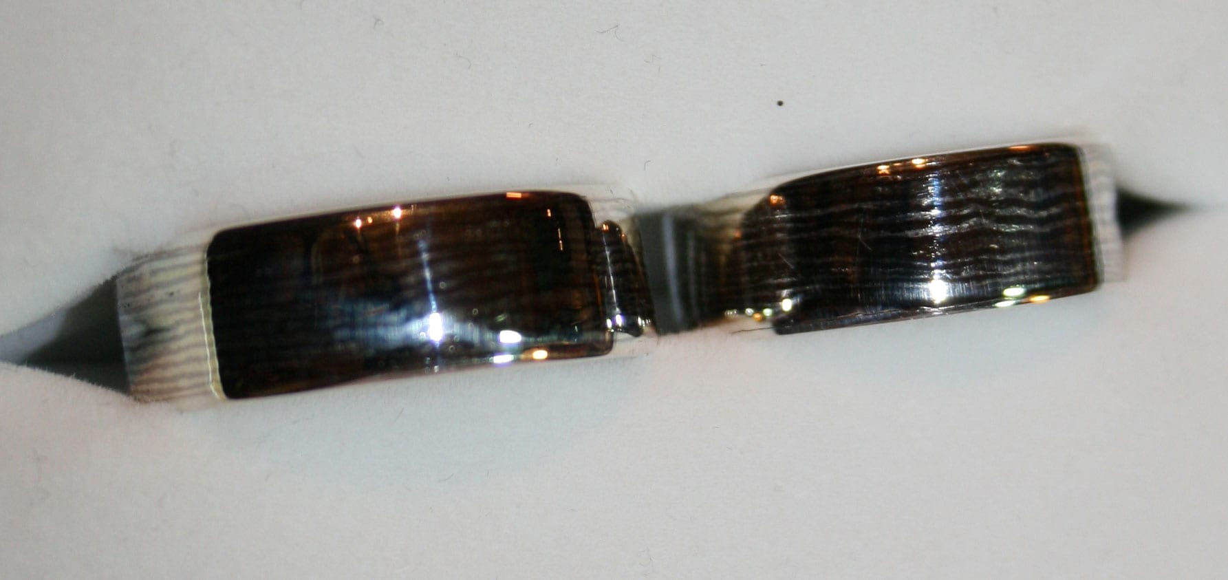 Mokumegane Ringe dreifarbig gestreift