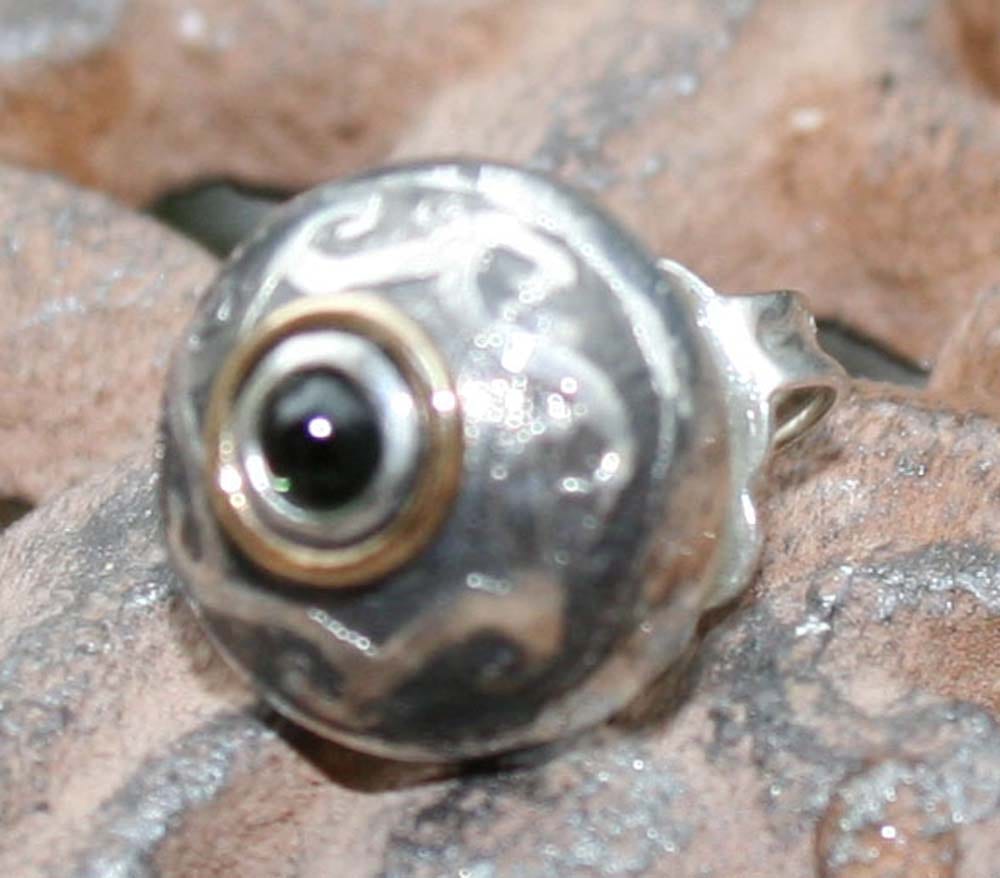 Ohrringe mit Ätzrand