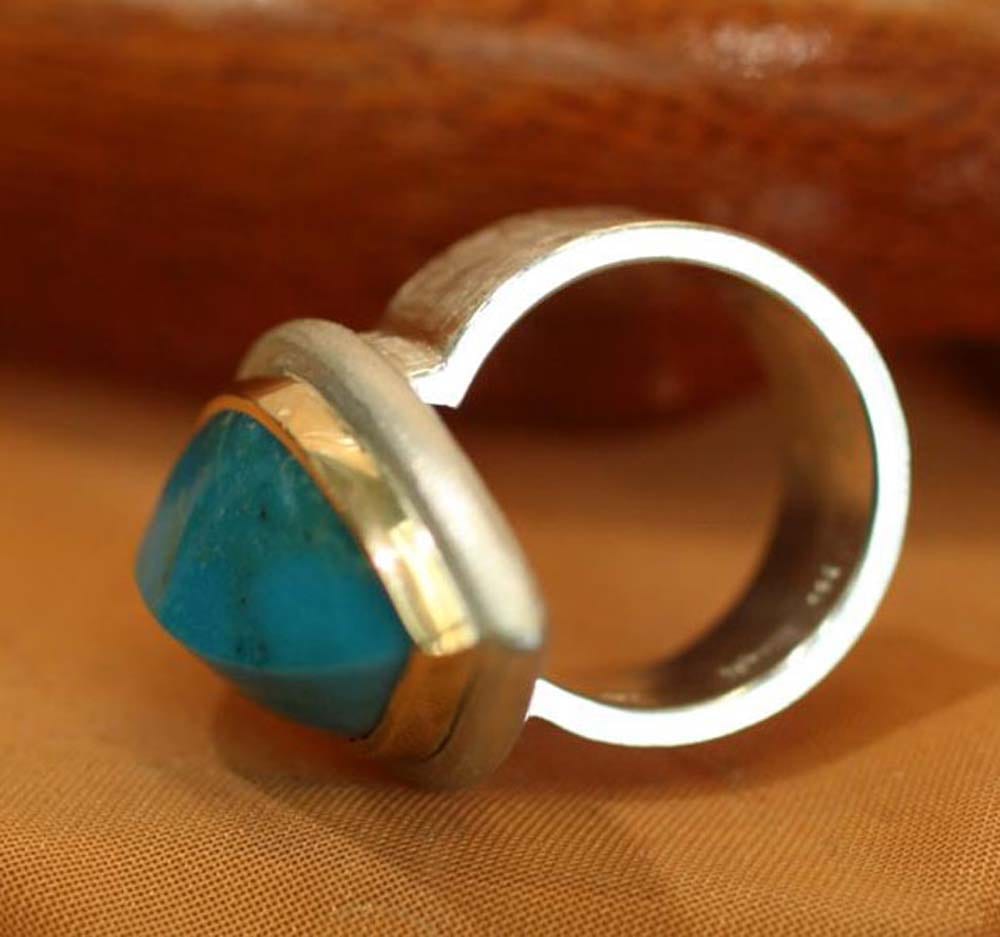 Ring mit Türkis