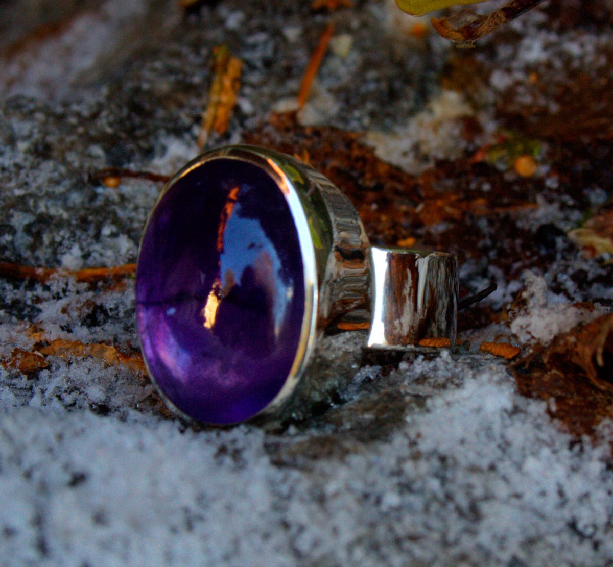 Ring mit Amethyst