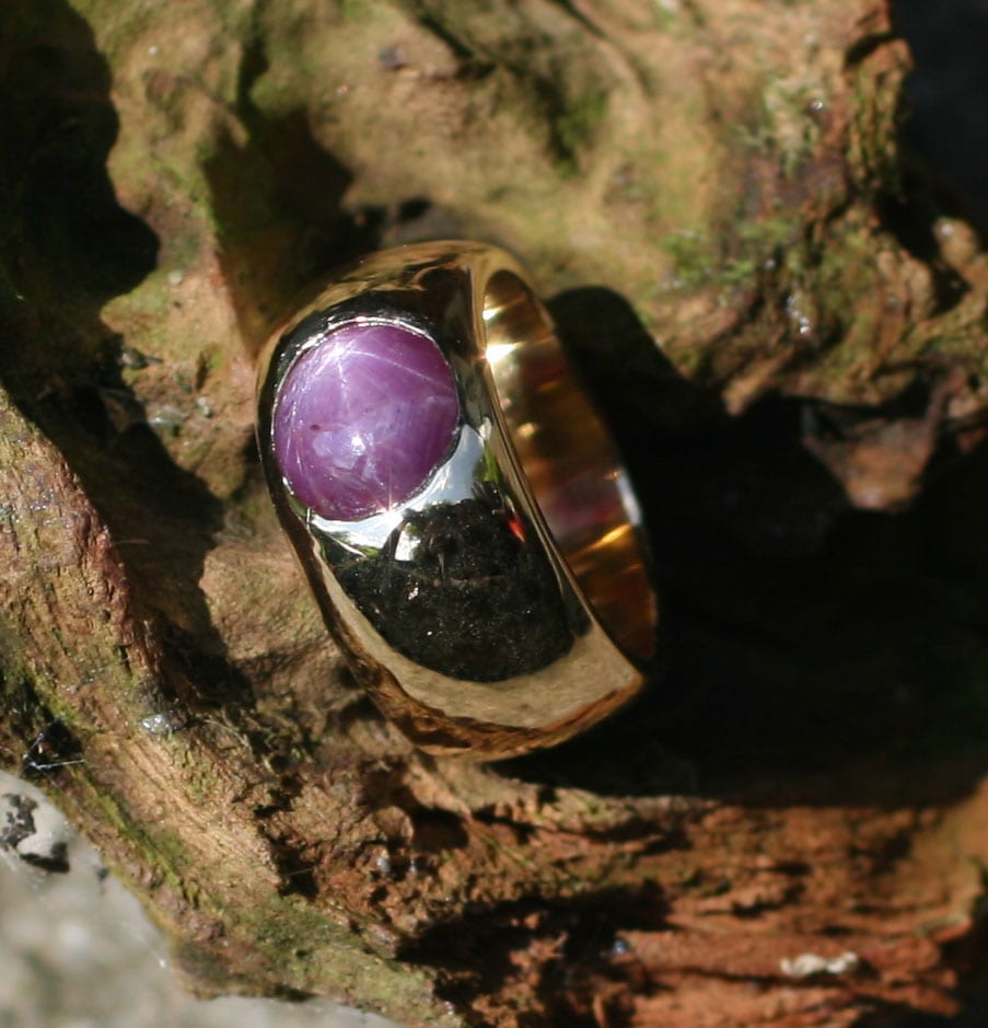 Bandring mit Sternrubin