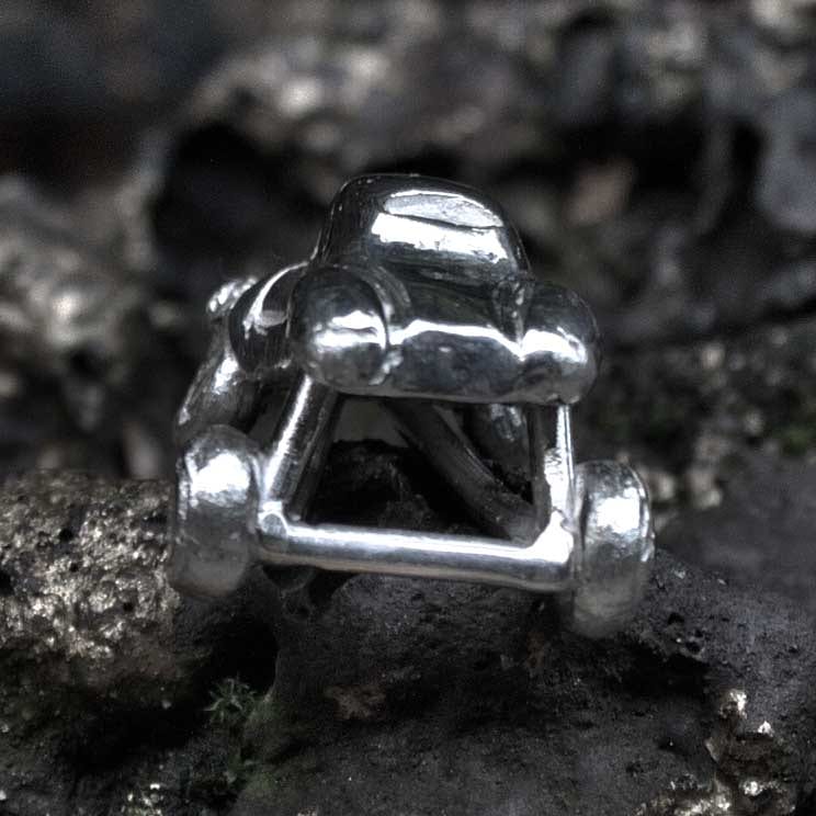 Stockcar aus Silber