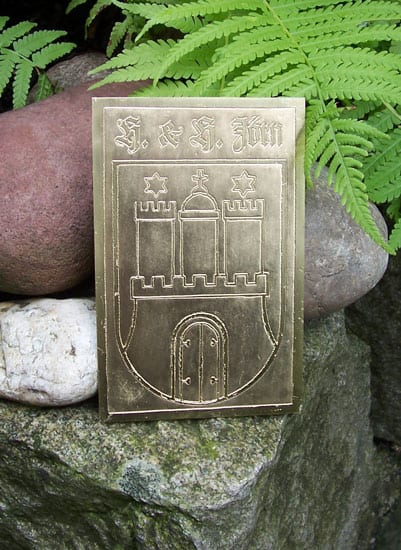 Türschild Hamburg Ätztechnik