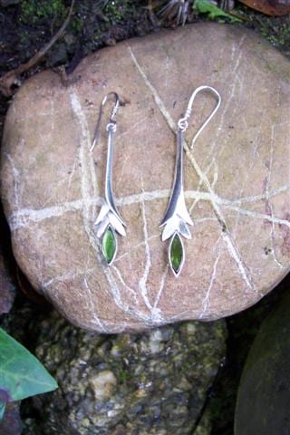 Ohrhänger mit grünem Turmalin