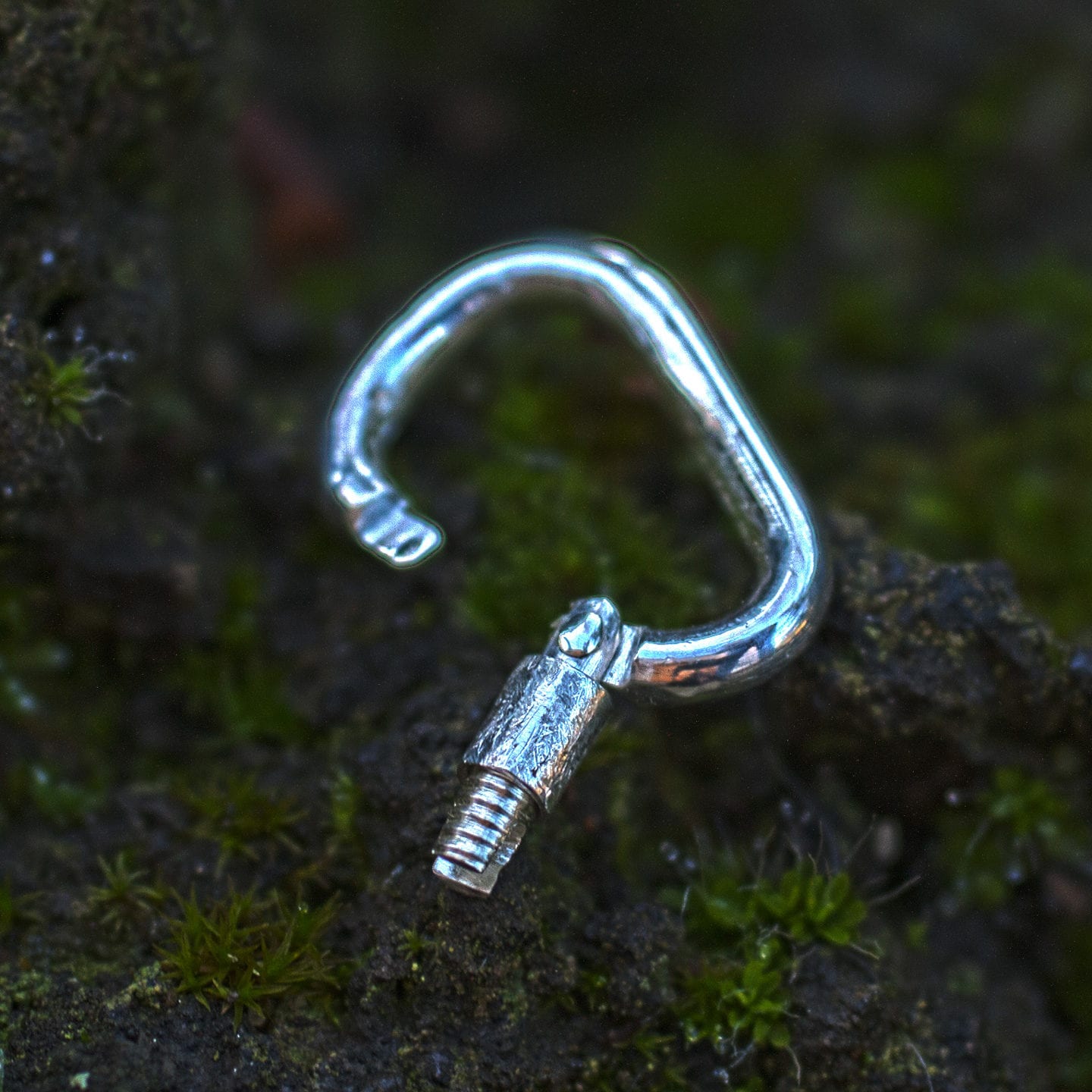 Bergsteiger-Karabiner mit Pi