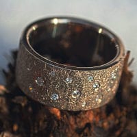 Gelbgoldring mit Brillanten