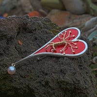 Brosche mit Lebensbaum