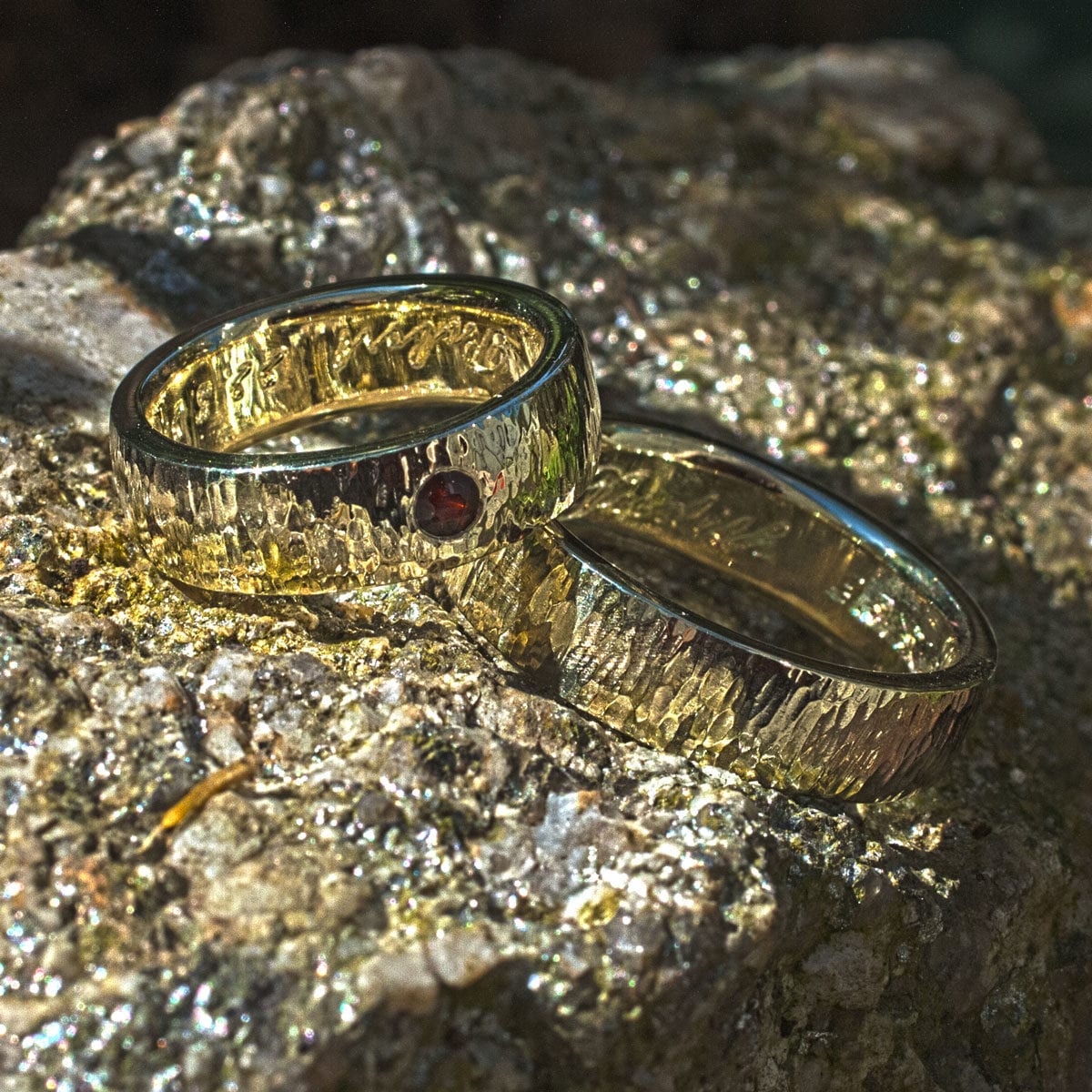 Trauringe Hammerschlag Finne