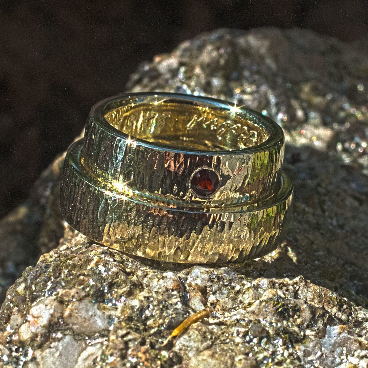 Trauringe Hammerschlag Finne