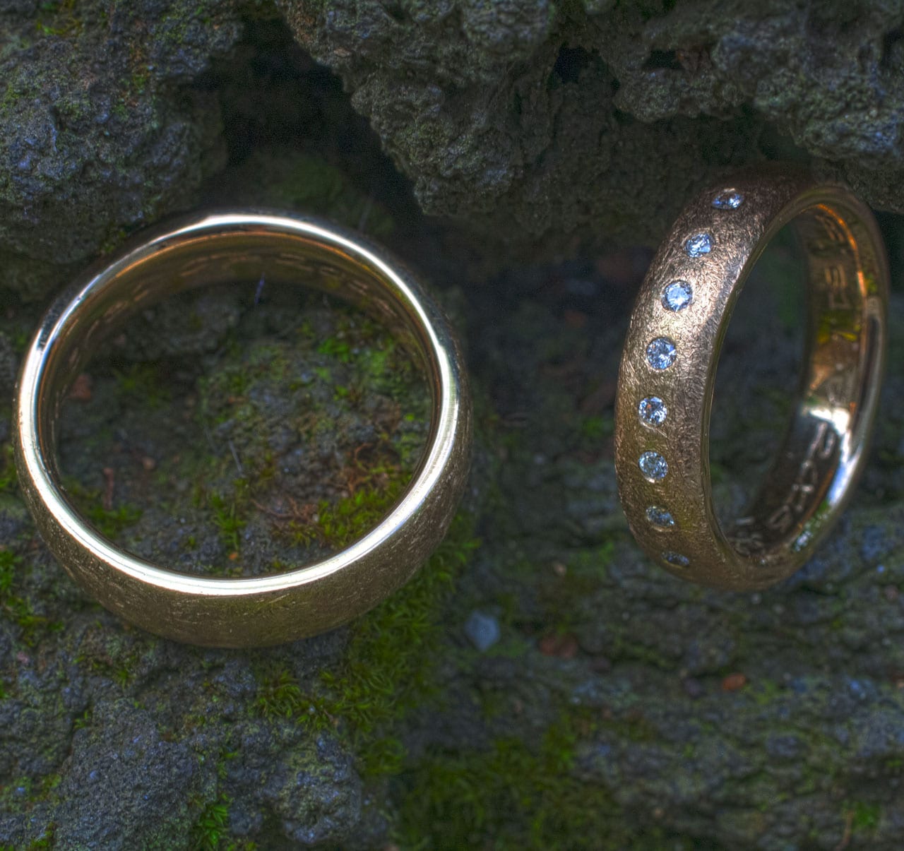 Eheringe Gelbgold gewölbt