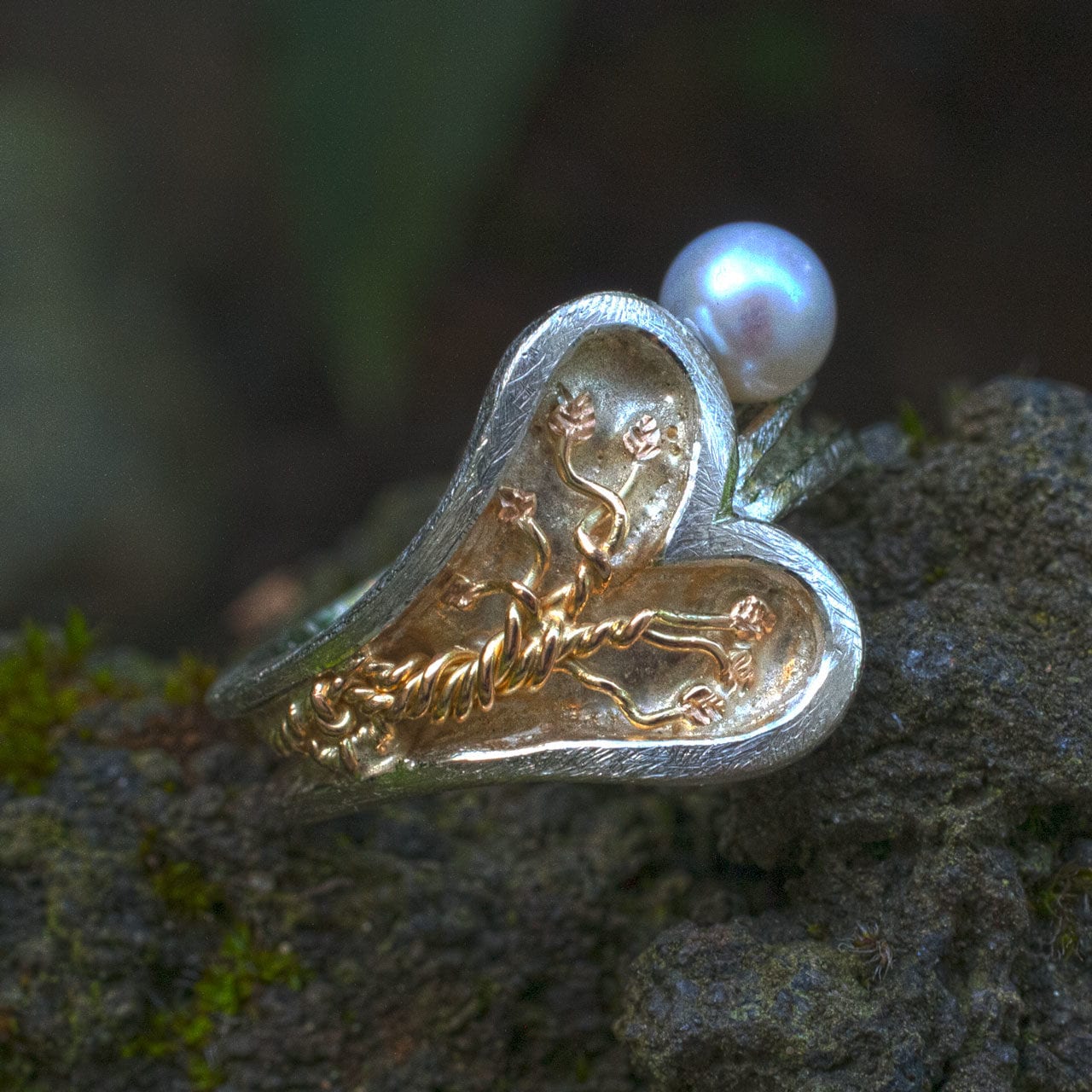 Ring Lebensbaum im Herz