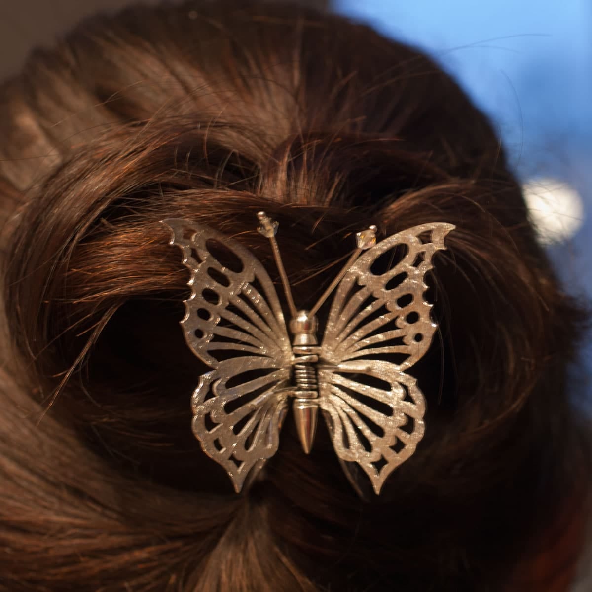 Silberklammer Schmetterling