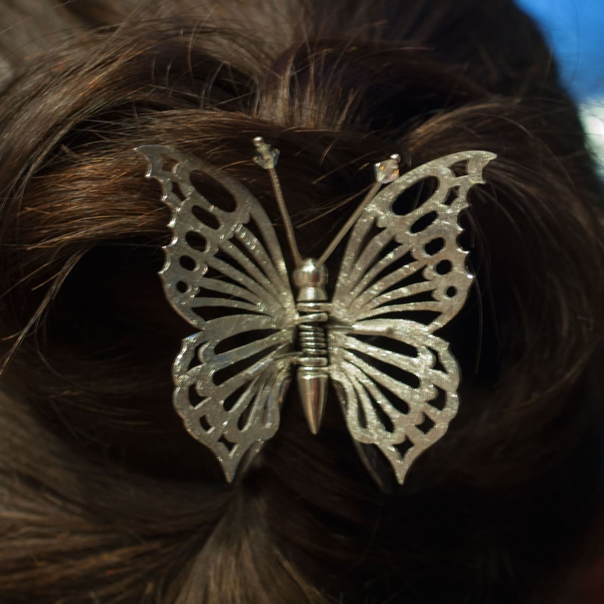 Silberklammer Schmetterling