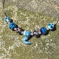 handgefertigte Muranoglasperlen Kette