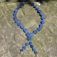Lapis-Perlen Collier
