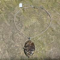 Fuchsschwanz-Kette Silber mit Anhänger Serafinit