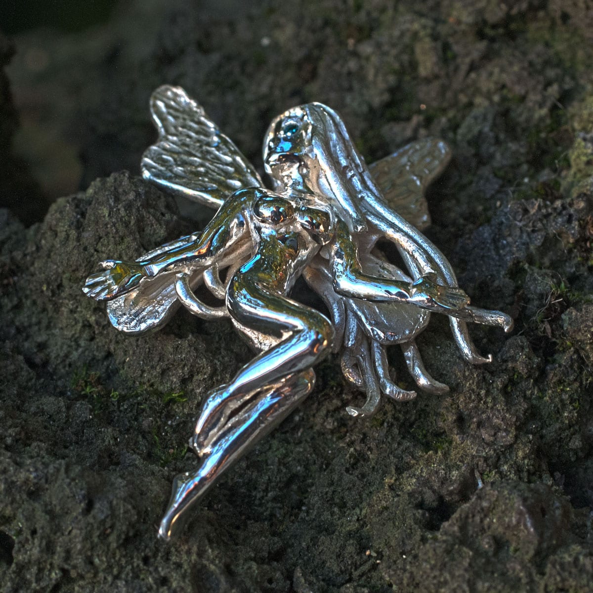 Elfe mit blauen Augen