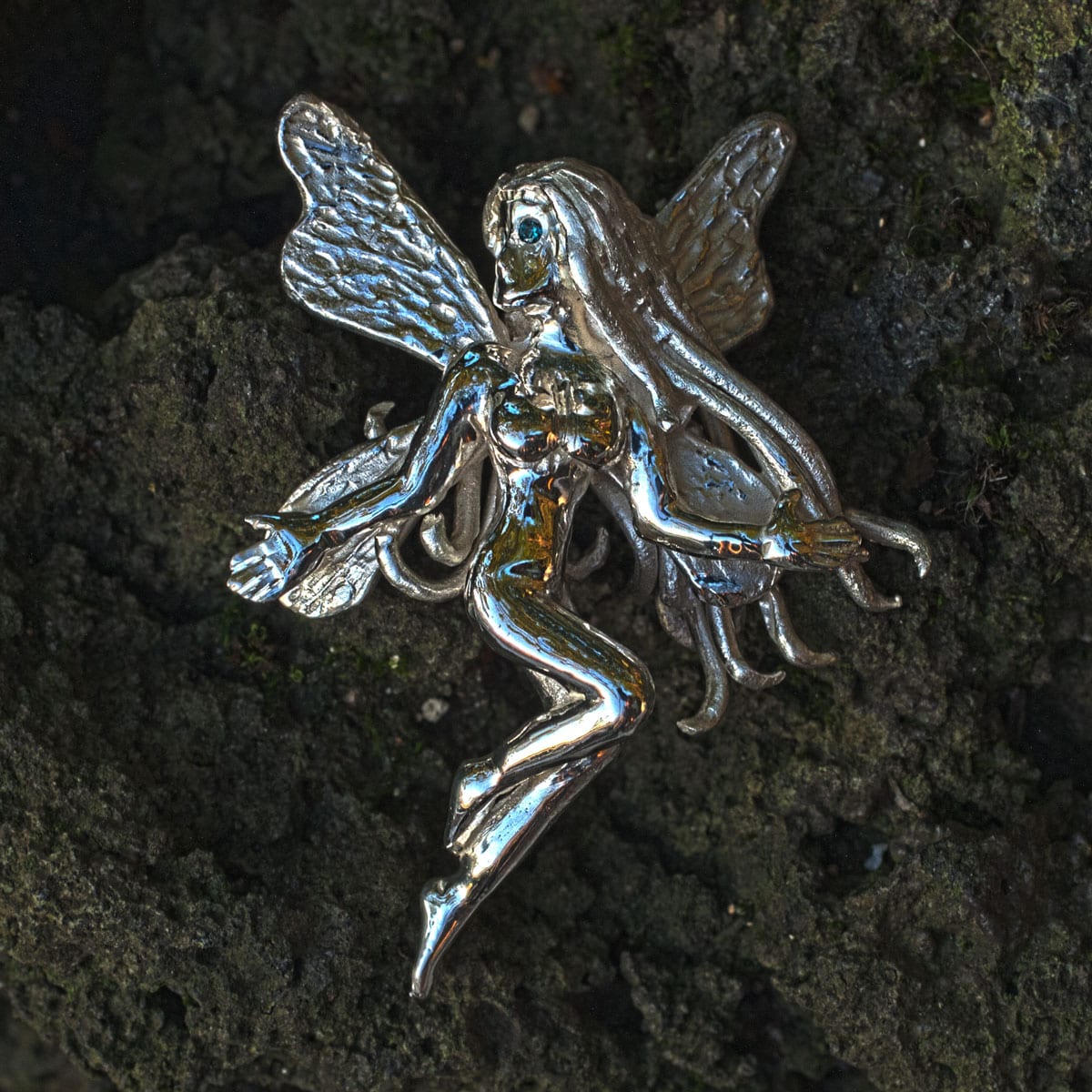 Elfe mit blauen Augen