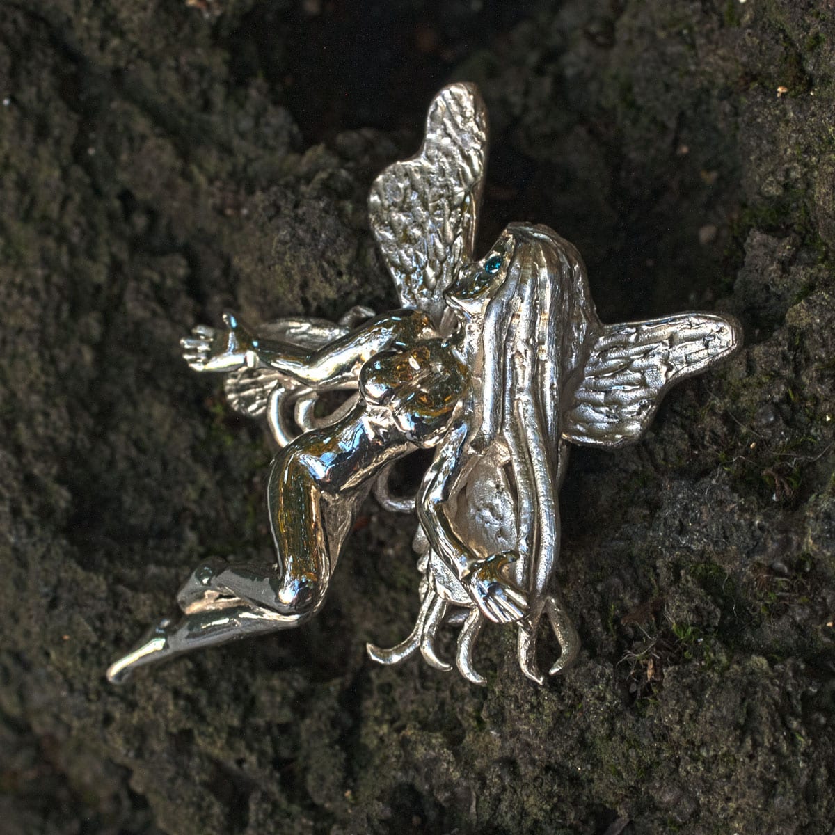 Elfe mit blauen Augen