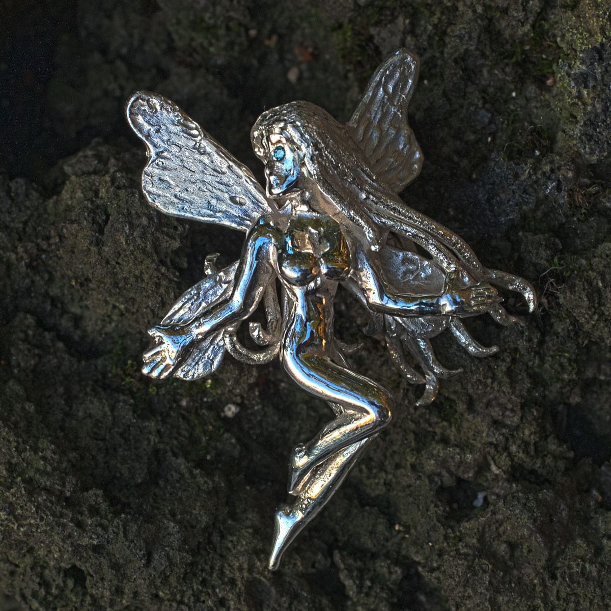 Elfe mit blauen Augen