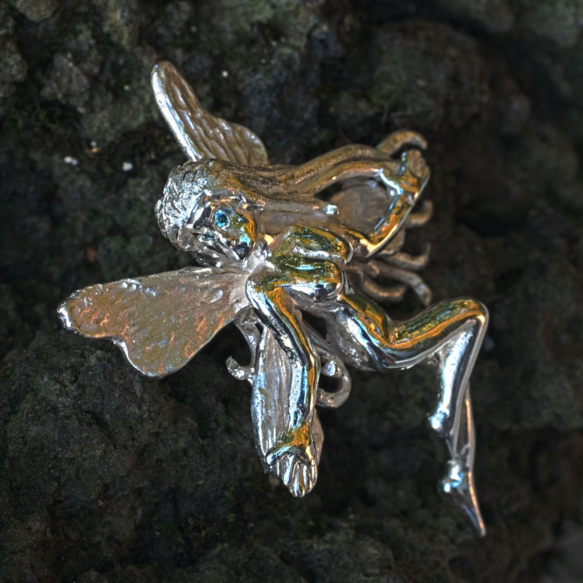 Elfe mit blauen Augen