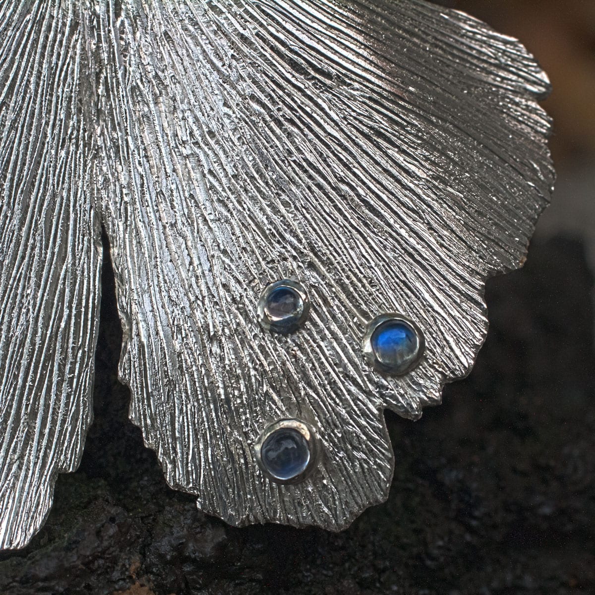 Ginkoblatt Tautropfen