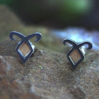 Ohrstecker Engelsrune